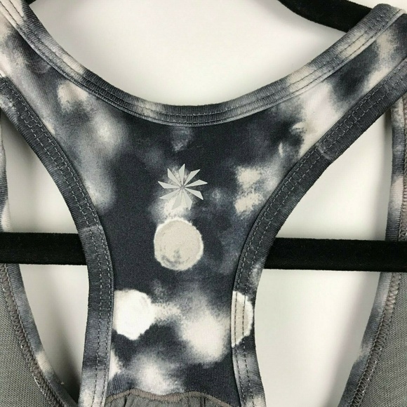 Athleta Womens Royal Pigeon Gray Ruched Tank Top M - Picture 2 of 7